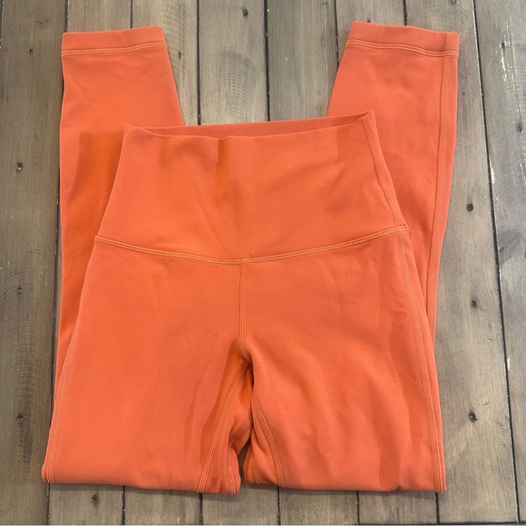 Orange Lululemon Align High-Rise Crop 23" Inseam - Size 2. - Picture 4 of 8